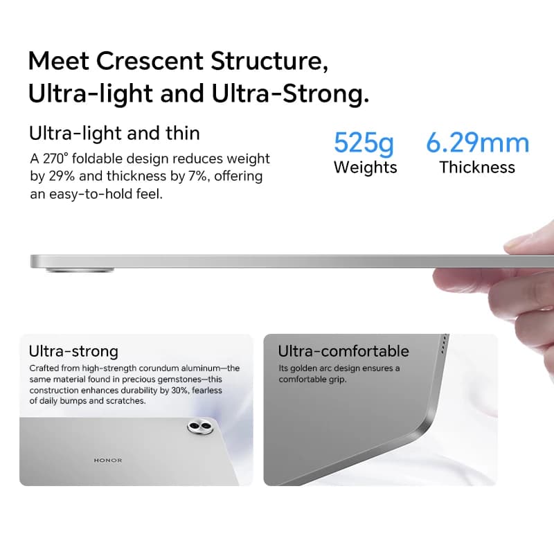 2025 جديد HONOR Pad 10 نسخة عالمية 12.1 بوصة واي فاي 2.5K شاشة HONOR Eye Comfort مريحة للعين بطارية عالية الكثافة 10100 مللي أمبير MagicOS 9.0 - 6