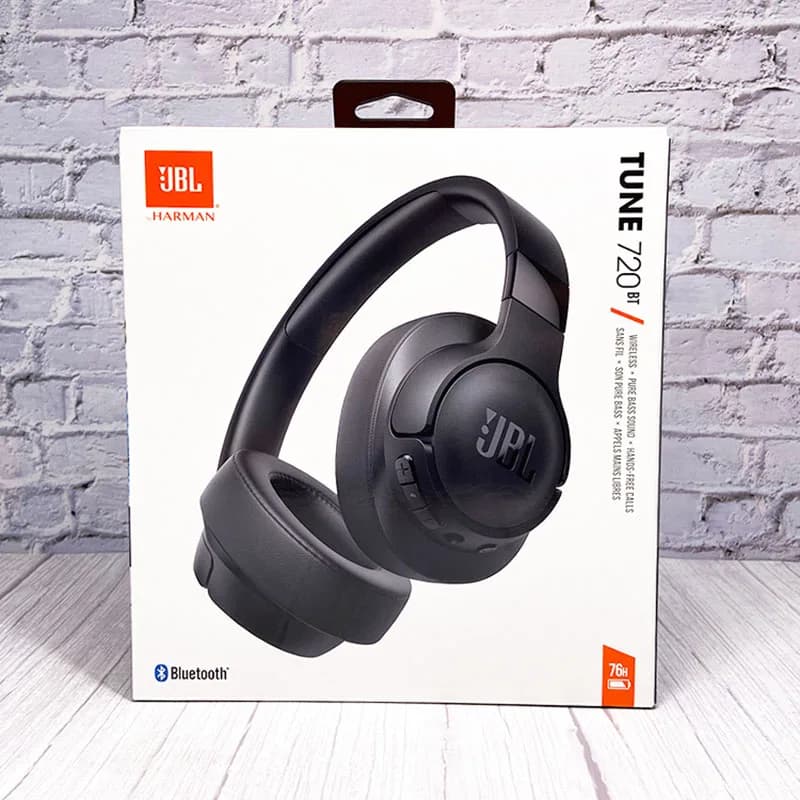 سماعات JBL TUNE 720BT فوق الأذن بلوتوث - بطارية تدوم طويلاً، قادرة على إجراء المكالمات، مناسبة للمكتب المنزلي - 3