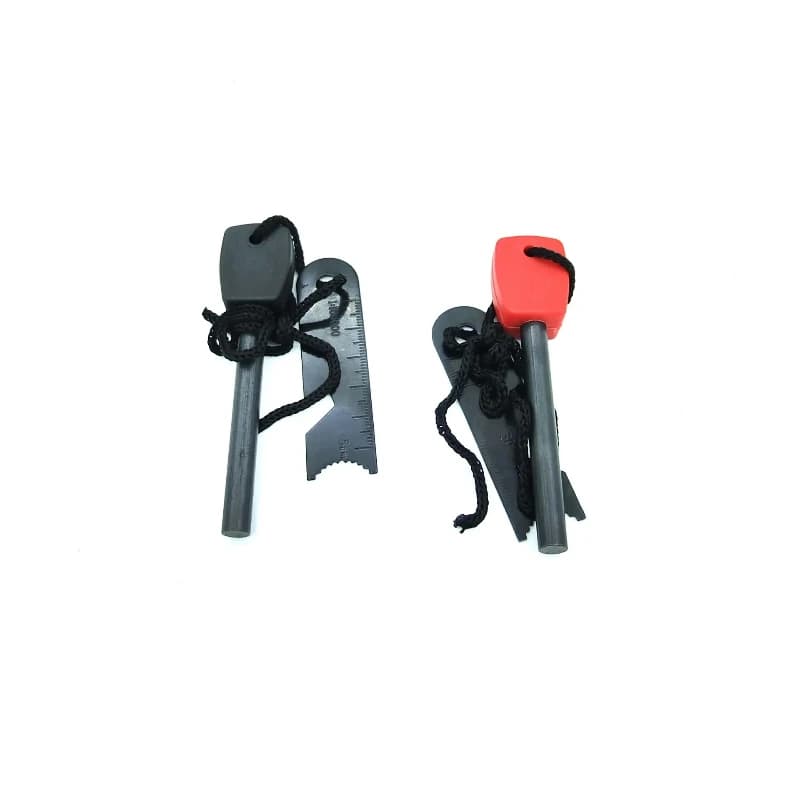 قضيب مغنيسيوم حجر صوان كبير صلب: مشعل نار خارجي جديد للتخييم والمشي لمسافات طويلة معدات نجاة طوارئ، بالإضافة إلى فتاحة زجاجات - 6