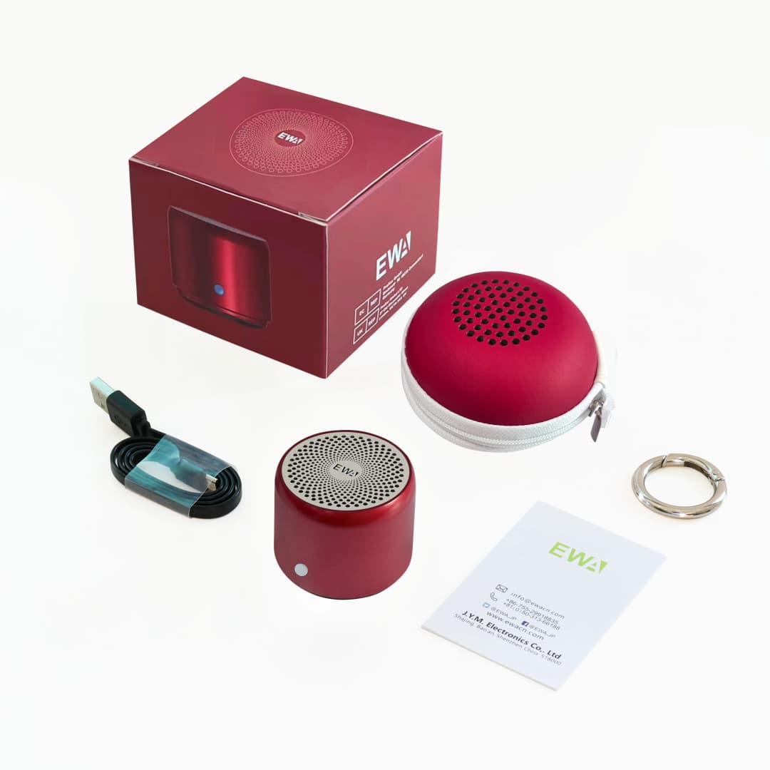 EWA Travel Case Packed A106 Pro Portable Bluetooth Speaker with Custom Bass Radiator Brief Design IP67 Waterproof  Mini Speaker - 6