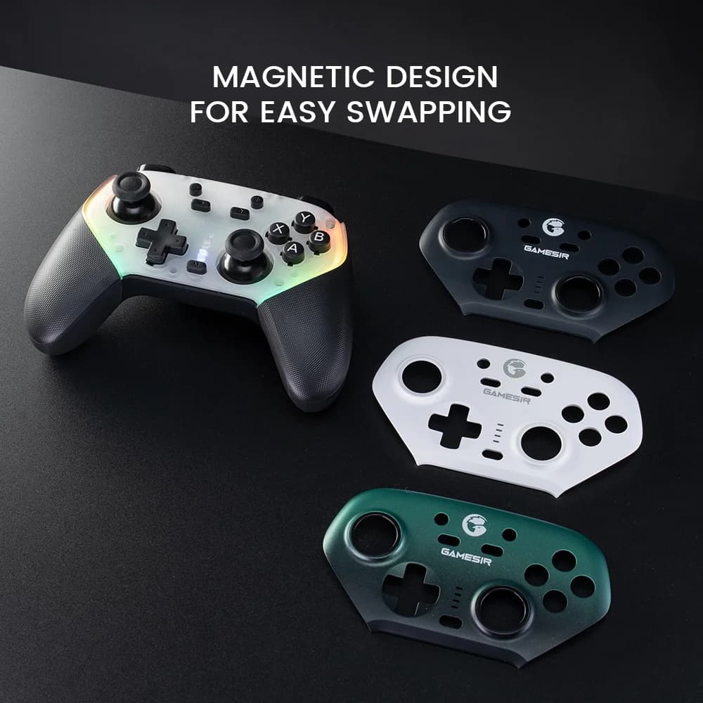 GameSir Super Nova Magnetic Faceplate Multi-Color Easy-Snap Magnetic Front Panel, Anti-Slip & Personalized Gaming Accessories - 4