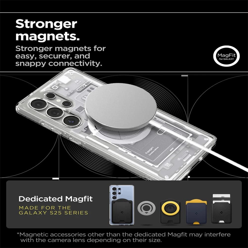 Spigen Ultra Hybrid Magfit Zero One Designs Magnetic Case For Samsung Galaxy S26 S25 Ultra S24 S23 S22 Plus For Magsafe Cover - 4