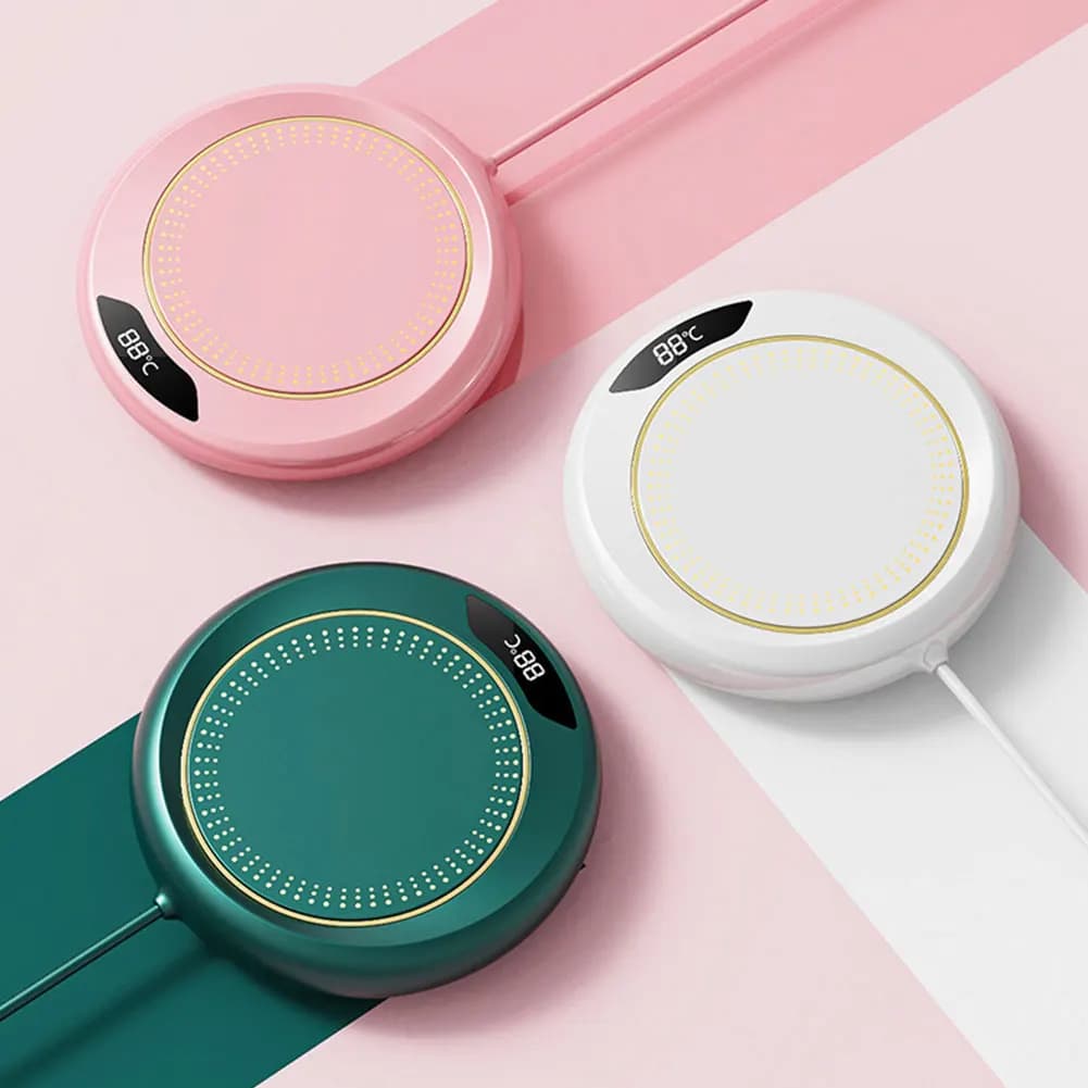 جهاز تسخين أكواب القهوة الجديد عبر USB، قاعدة تسخين مع 3 إعدادات حرارة لوحة تسخين ثيرموستات، وسادة تسخين الشاي بالحليب والماء - 3