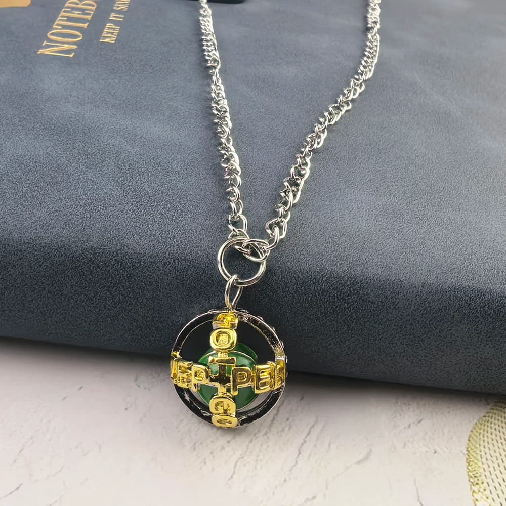 Anime JoJos Bizarre Adventure Ball Run Necklace Gyro Julius Caesar Zeppeli Cosplay Ball Pendant Necklaces Choker Jewelry - 4
