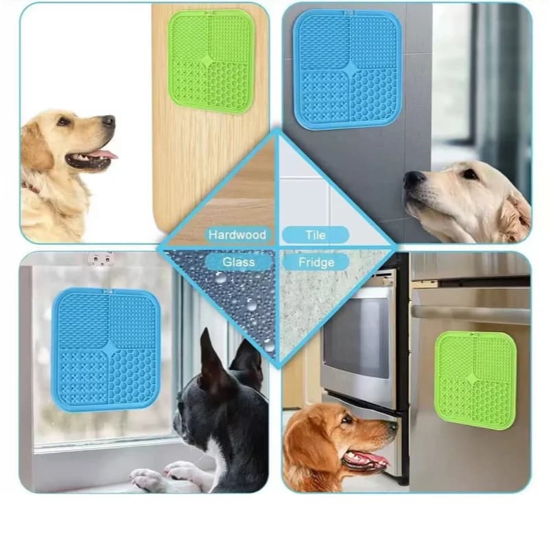 Pet Dog Cat Licking Pad Licking Pad Anti Choking Slow Food Utensils Slow Food Bowl Licking Plate Pet Cat Yogurt Meal Mat - 5