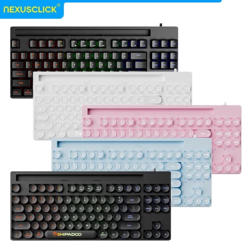 لوحة مفاتيح ألعاب ميني جديدة 2026، 60% تخطيط، 61 مفتاح، إضاءة RGB خلفية، مريحة، مقاومة للماء، بإحساس ميكانيكي، مناسبة للمكتب - 2