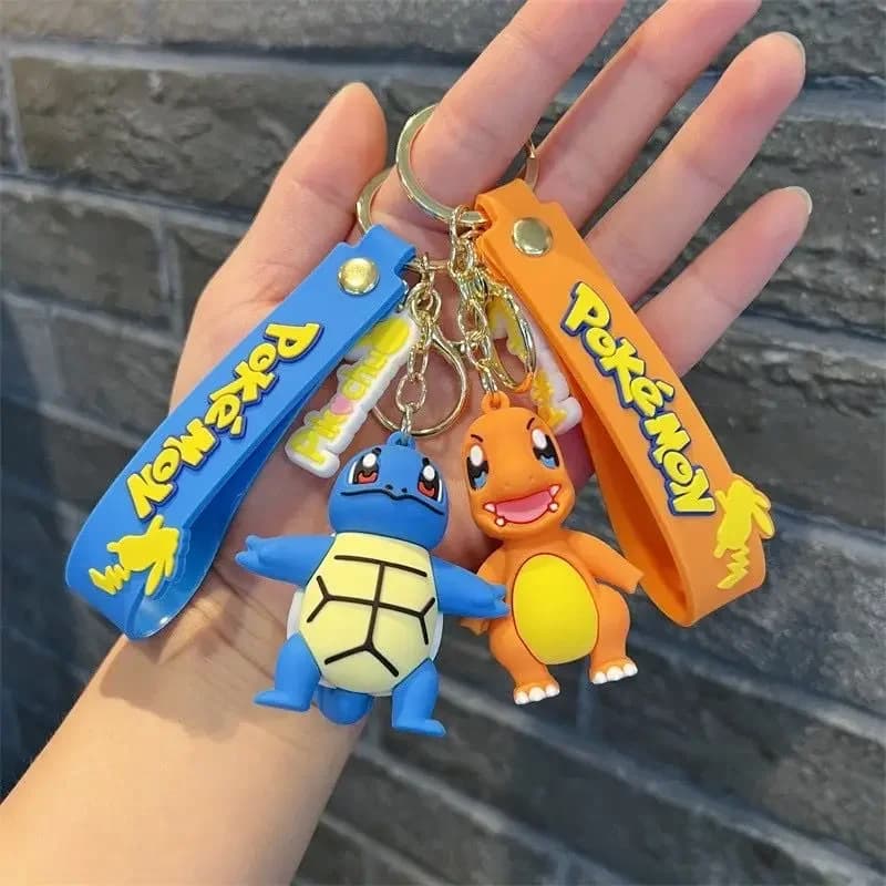 سلسلة مفاتيح بوكيمون بيكاتشو شخصية أنيمي لعبة كاواي كارتون موضة تشارماندر بيساداك دمية سلسلة مفاتيح قلادة حقيبة سيارة هدية للأطفال - 5