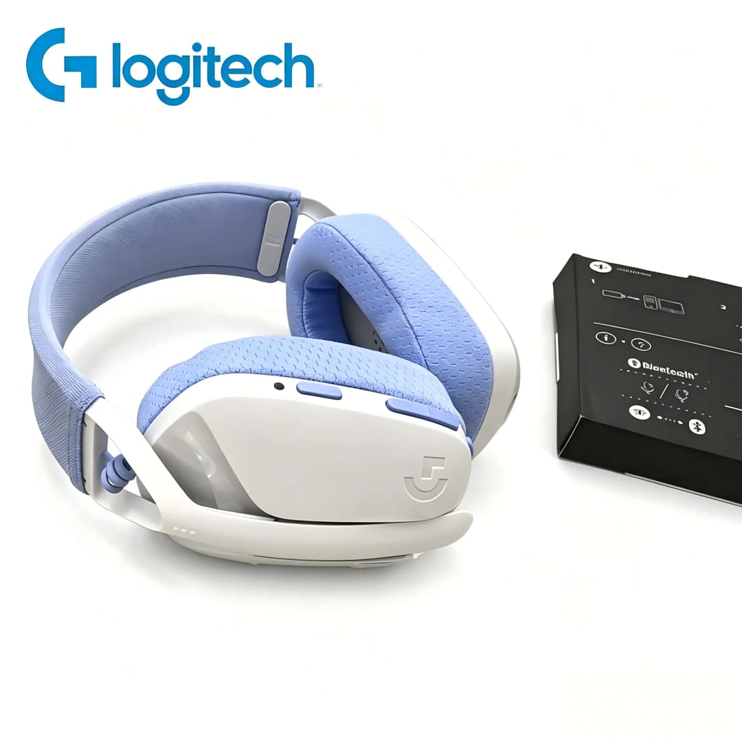 سماعات الرأس اللاسلكية Logitech G435 مع صوت محيطي متوافقة مع الألعاب والموسيقى ومزودة بميكروفون لسماعات الألعاب - 2