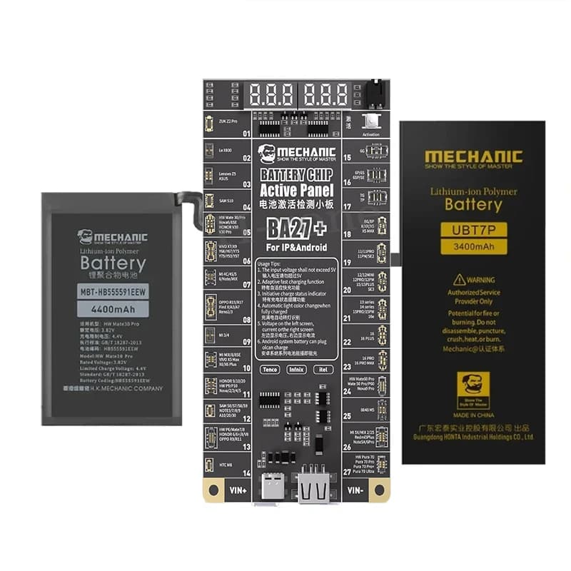 لوحة كشف الشحن السريع للبطارية الميكانيكية لهاتف iPhone 6-16 Pro Max، تفعيل الهاتف Samsung Xiaomi Android