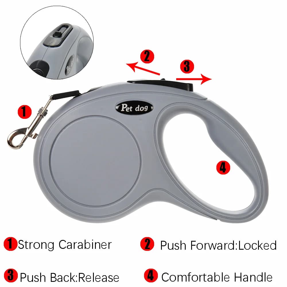 Cat Leash For Small Medium Dogs Cats Outdoor Hiking Retractable Strong Nylon Kitten Belt Sphynx Running Rope Pug Pet Supplies - 4