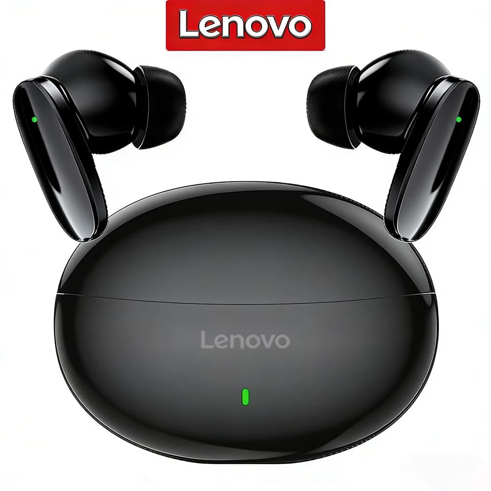 سماعات بلوتوث جديدة من لينوفو مقاومة للعرق خفيفة الوزن متوافقة مع الهواتف الذكية والكمبيوتر المحمول