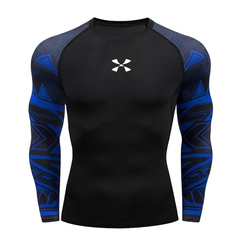 Cody Lundin Men's Compression Gym Wear Swim T Shirt Wholesale Men Gym Wear Slim Fit Rash Guard Compression T Shirt - 2