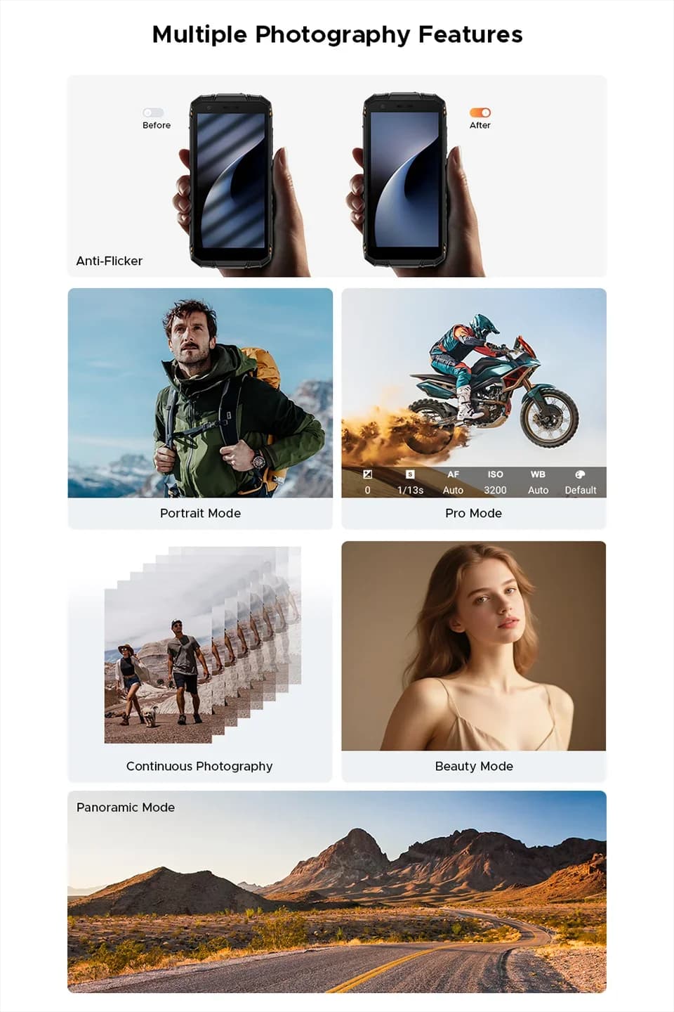 هاتف DOOGEE Fire 3 المتين بشاشة 5.5 بوصة HD+ وذاكرة 24 جيجابايت و256 جيجابايت وبطارية 8350 مللي أمبير ومعالج UNISOC T7200 وكاميرا 16 ميجابكسل + 20 ميجابكسل وNFC ونظام أندرويد 15 - 2