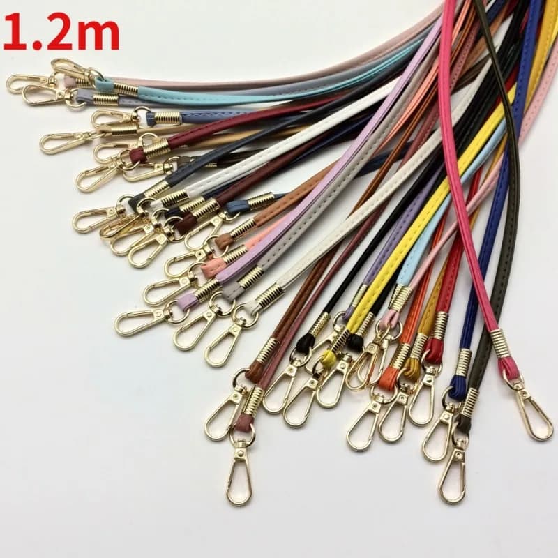 1.2 متر بولي Leather حقيبة جلدية حزام رسول الجلود حزام الكتف الحبل إكسسوارات الأمتعة متعدد الألوان استبدال حزام بالجملة