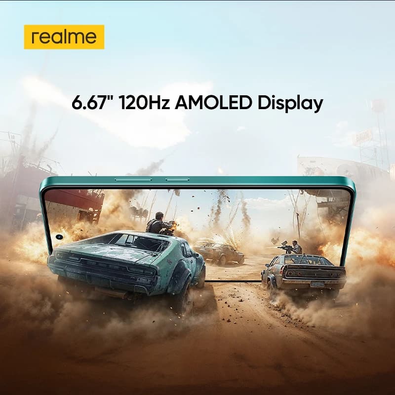 [Clearance] realme P3 5G Smartphone 5260mAh Battery NFC Snapdragon 6 Gen 4 Chipset 6.67" 120Hz AMOLED Display Global Version - 6