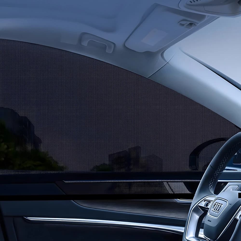 Car Sun Shades: UV Protection, Side & Rear Window Mesh Curtains, Mosquito Repellent, Sun Visor for SUV, Car, RV - Summer Essenti - 2