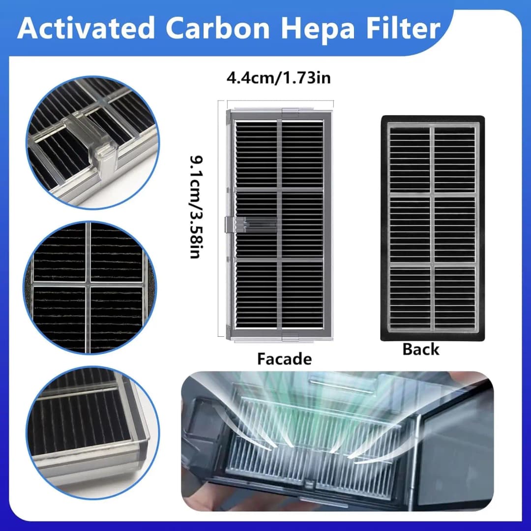 Dreame X40 Ultra / X40 Pro  Robot Vacuum Cleaner Accessories Main Side Brush Mop Cloth Hepa Filter Dust Bag Spare Parts - 4