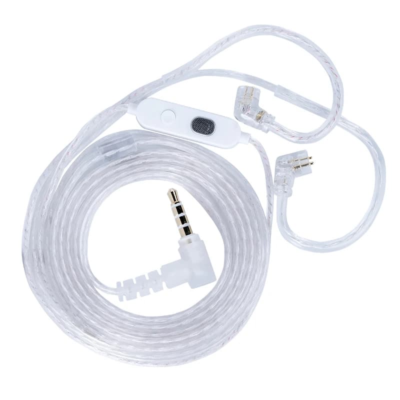 KZ-M2 Silver-plated upgrade cable with Type C/3.5MM dual microphone for EDX Pro X AS16 Pro PRX Zenith - 2