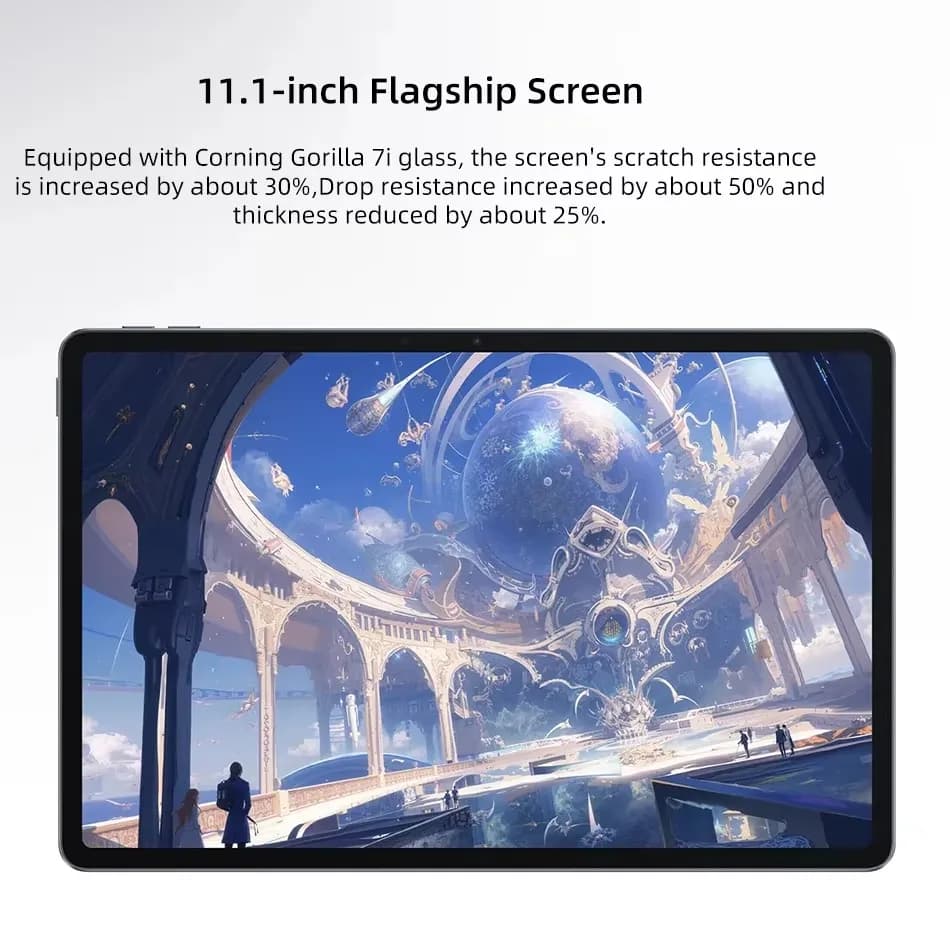 جهاز لوحي Lenovo Xiaoxin Pad Pro GT 2025، ذاكرة 128/256 جيجابايت، معالج Snapdragon 8 Gen3، شاشة 11.1 بوصة بمعدل تحديث 144 هرتز ودقة 3.2K، كاميرا 13 ميجابكسل، شحن 68 واط، بطارية 8860 مللي أمبير - 4