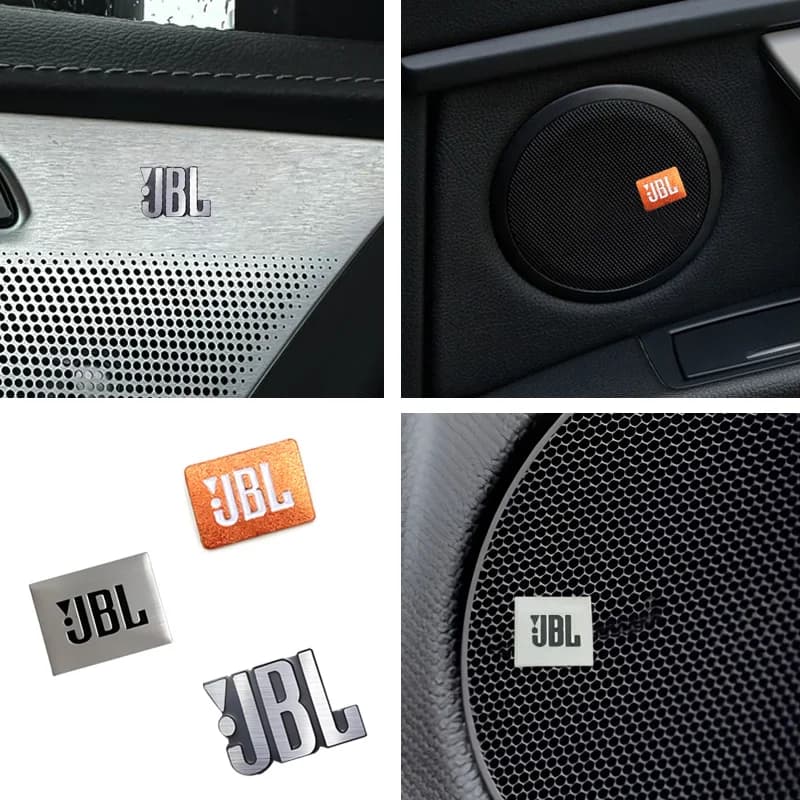 2/4/8 JBL  3D car audio labels, suitable for modified audio speakers, home audio,Harman/kardon metal badge decorative stickers