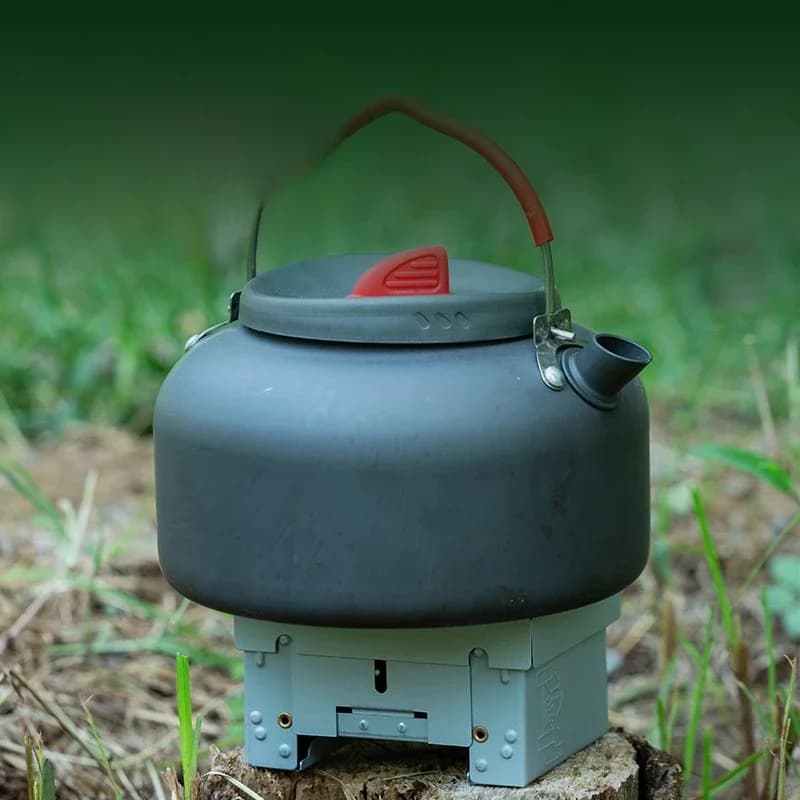 1 Mini Cooker Burner Portable Camping Equipment Windproof Folding Alcohol Card Stove Cookware Grill Picnic EDC Outdoor Mini Tool - 4