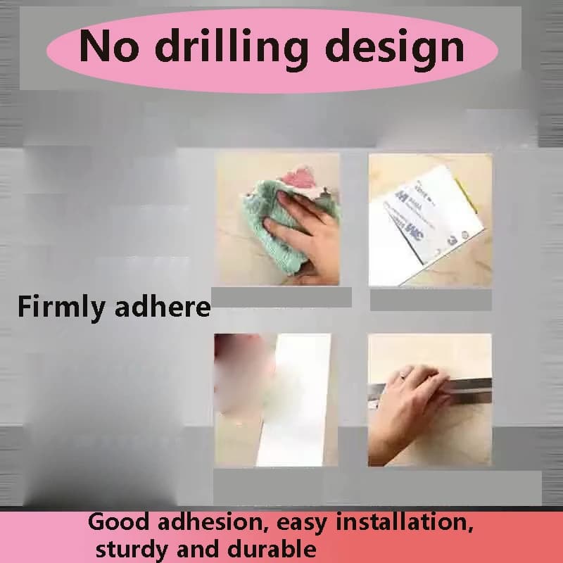 Aluminum Alloy Wall mounted Sticked Take-out List Receipt Clip Hanging Ticket Order Invoice Paper QR Holder Restaurant Menu Clip - 4