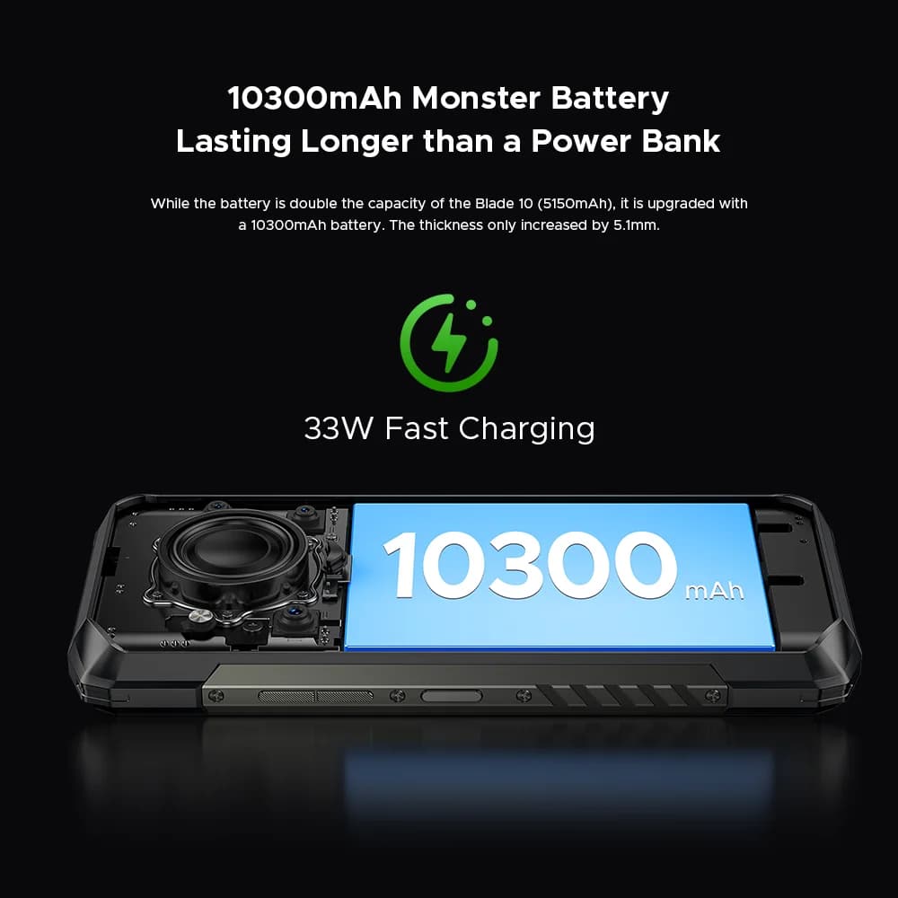 DOOGEE Blade20 Play Rugged Phone 5G Global Version Android 15 Gemini Al 10300mAh Battery 6.6'' Display AI Camera Mobile phone - 6