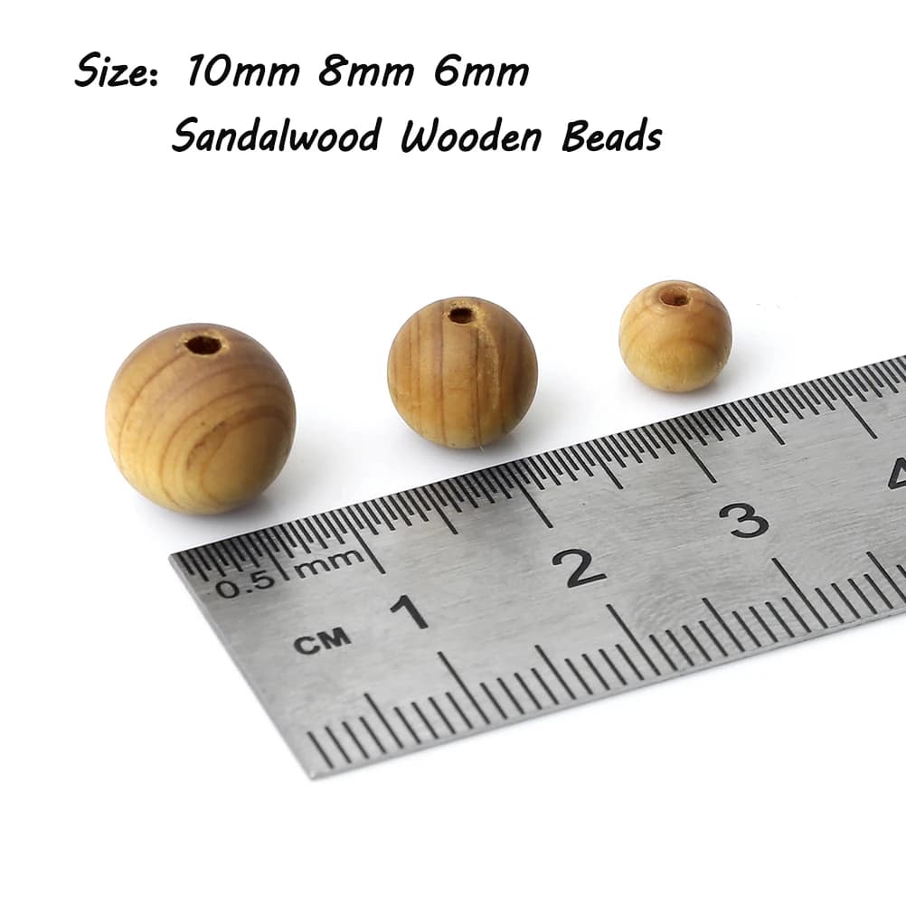 Sandalwood Wooden Ethnic Buddha 6 8 10MM Beads Rosary Meditation Yoga Jewelry Making Diy Healing Bracelets&Necklace Accessories - 6