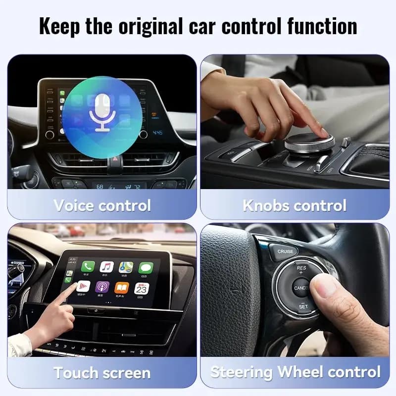 محول XUDA 2025 اللاسلكي CarPlay Android Auto صندوق صغير ذكي تشغيل فوري واي فاي اتصال سريع عالمي لسيارات نيسان - 2