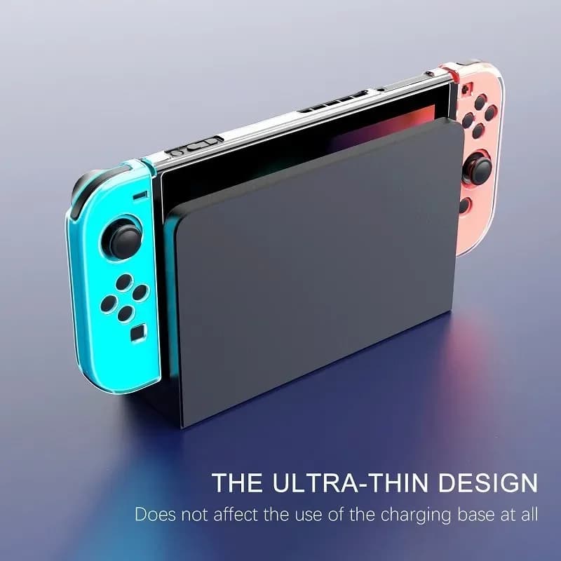 3 in 1 TPU Transparent Case Protective Cover for Nintendo Switch 1 Protector Shell Split Skin Thumb Grips for Switch Accessories - 6