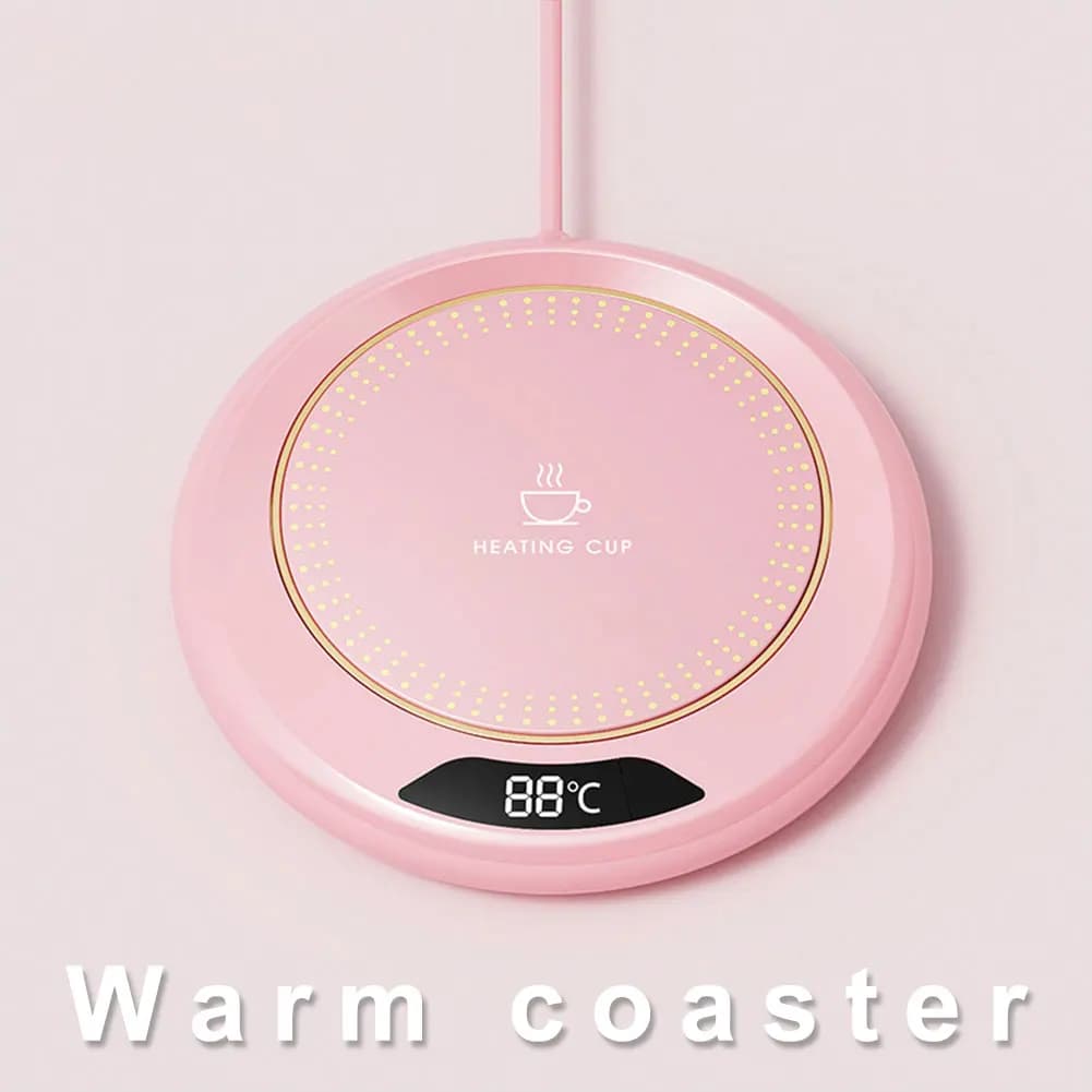 USB Coffee Mug Warmer 3 Temperature Setting Electric Beverage Warmer Coffee Warmer Plate for Hot Coffee Tea and Milk - 5