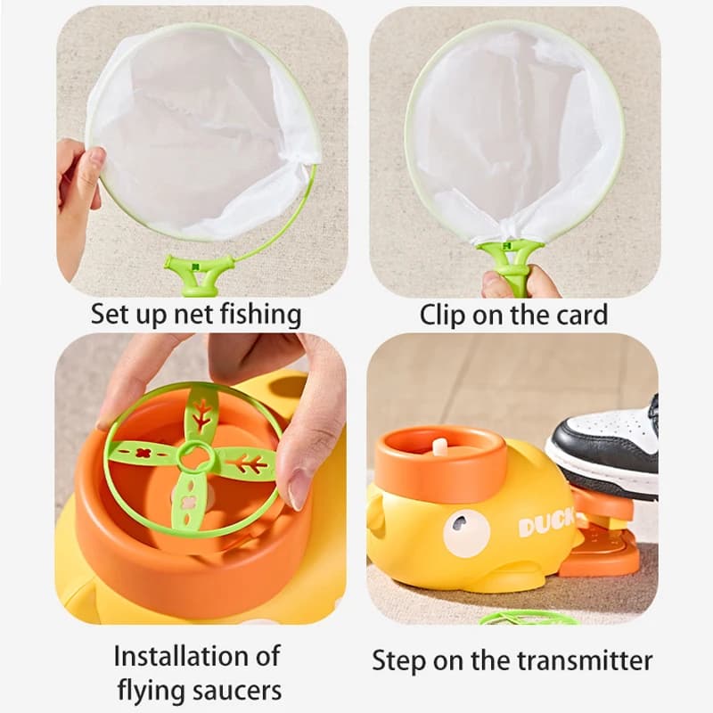 الطائر القرص الهواء قاذفة الصواريخ الصحن في الهواء الطلق زيادة المروحة حديقة لعبة رواية ألعاب أطفال للطفل القفز الرياضة شحن مجاني - 6