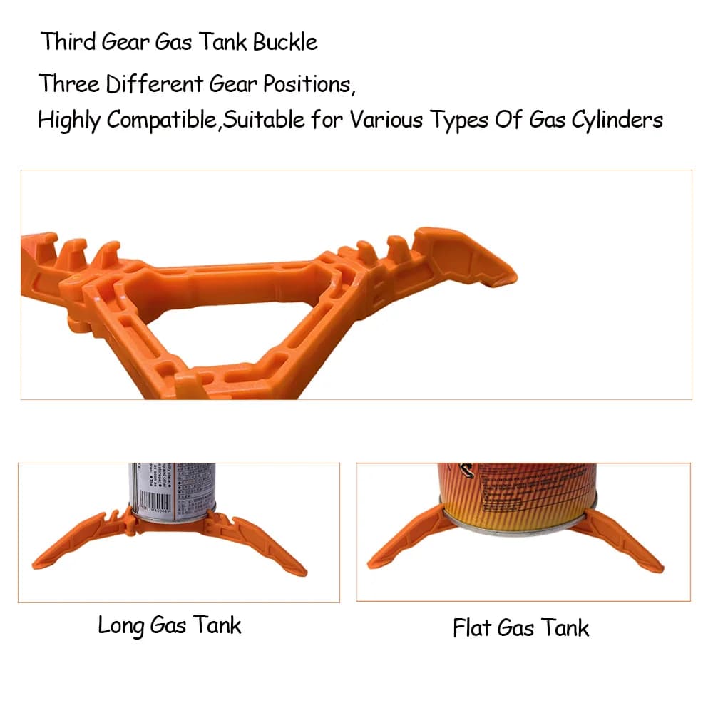 ​​​​​​Portable Gas Canister Stand​​ Universal Tripod Folding Frame Outdoor Camping Gas Tank Stove Base Holder Camping Supplies - 5