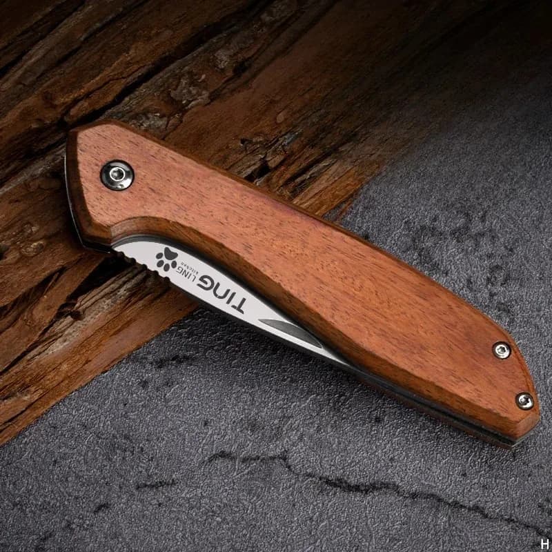 BAKULI-Camping Pocket Knife Outdoor Portable Straight Knife, Outdoor Multi-Purpose High Hardness Fruit Knife - 5
