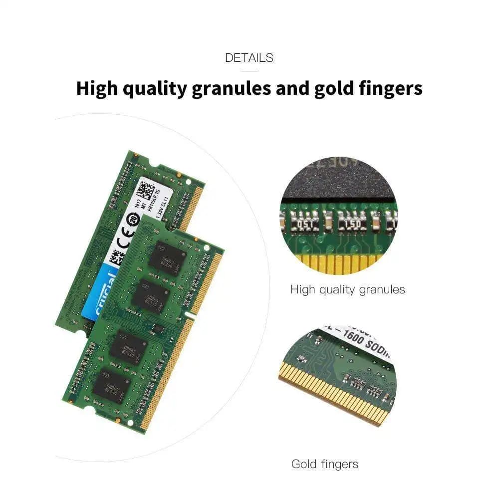 DDR3 Memory Crucial DDR3L RAM 2GB Laptop 1333mhz 1600Mhz PC3L 10600S 12800S 204Pin 1.35V SODIMM - 6