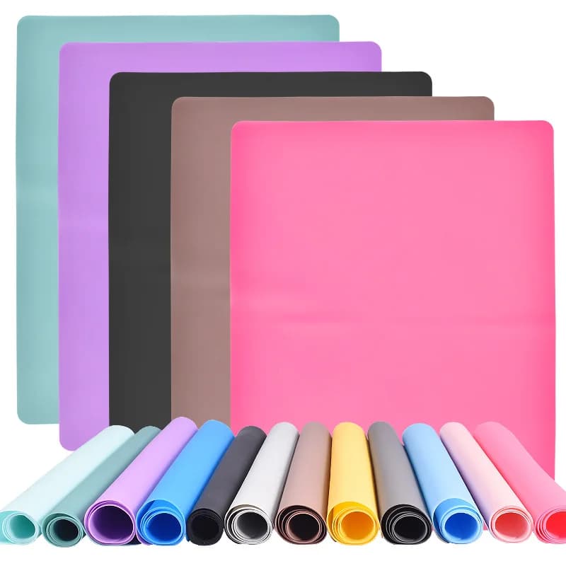 Extra Large Silicone Mat for Crafts Epoxy Resin Jewelry Casting Premium Silicone Placemat Nonslip Nonstick Countertop Protector