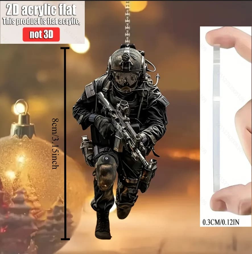 8 سم اكريليك مسطح، وجه قط، بندقية، سيارة، قلادة كلب، ركوب دراجة نارية، حقيبة ظهر، ديكور منزلي، ملاك، خنزير، حرف يدوية، 1 قطعة - 2