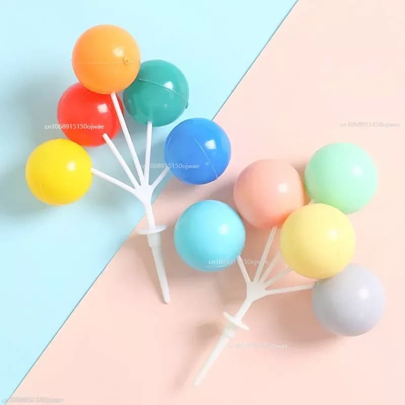 Mini Plastic Balloon Figurine Miniature Figurines Birthday Party Dessert Home Decoration Tools Desktop Home Decor Ornament Craft