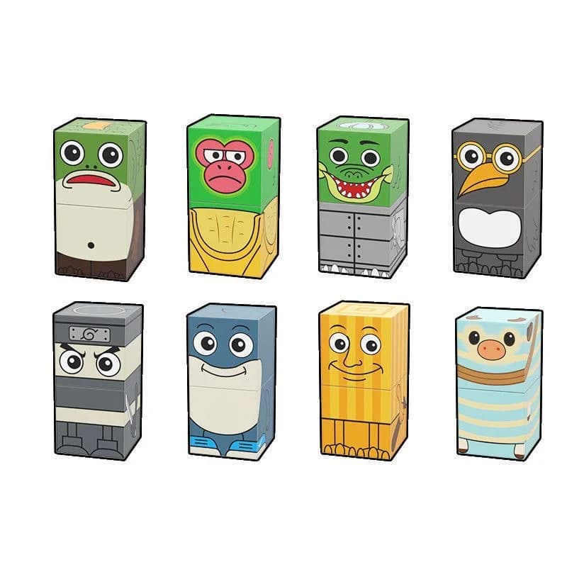 Tung tung tung sahur Magnetic building blocks, children's toy building block set, DIY assembly building blocks, desktop construc - 3