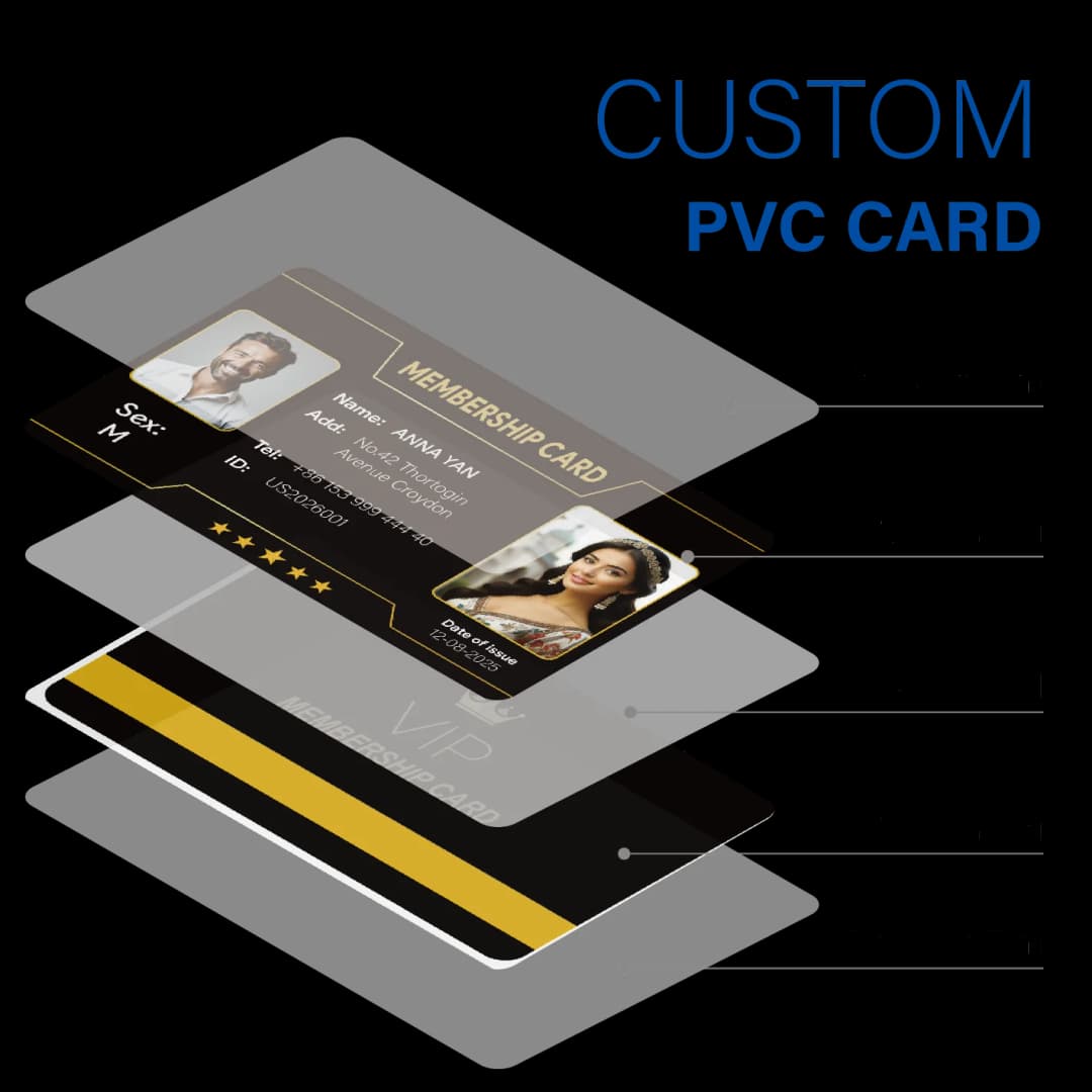 Custom 1 PCS Fan Club Membership Card PVC Plastic VIP Loyalty Card for Influencers Supporters Commemorative Worldwide Shipping - 6