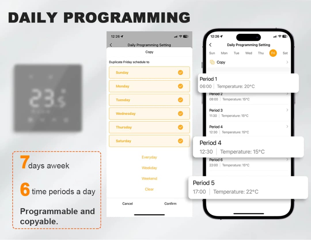 Smart WiFi Thermostat Zigbee Tuya Water Gas Boiler Power Battery Powered Wireless Temperature Controller Alexa Google Home Alice - 4