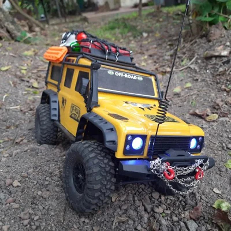 1 قطعة معدن أسود هوائي زخرفي 122 ملم-290 ملم ل 1/10 1/18 1/24 RC زاحف سيارة تراكساس TRX4 TRX4M محوري SCX24 - 6
