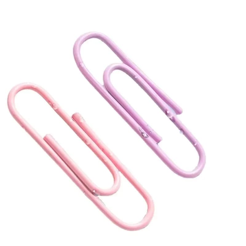 160 pcs Color paper clips office supplies paper clip large file bookmark paper clip organizer stationery stainless steel - 5