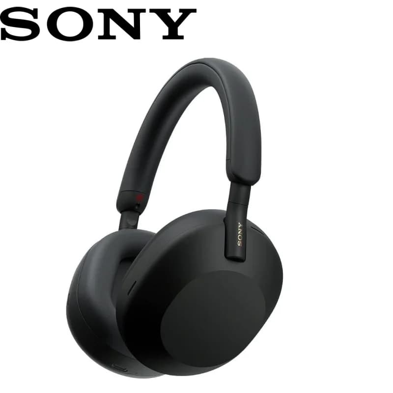 سوني WH-1000XM5 سماعات رأس عازلة للضوضاء متقدمة، محسن NC تلقائي، عمر بطارية 30 ساعة، تحكم صوتي أليكسا، أسود
