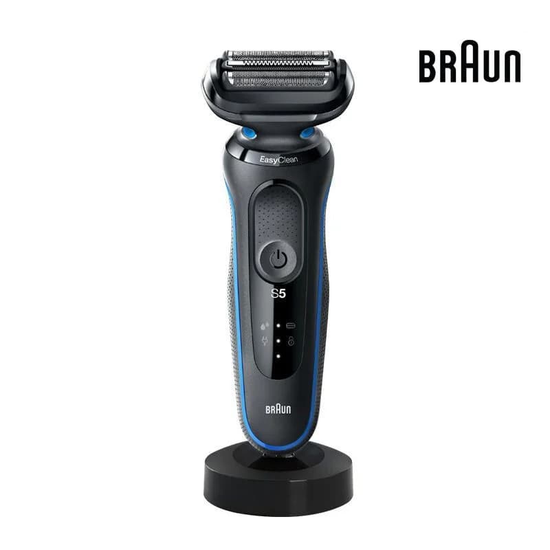 Braun Series 5 50-B4200cs Electric Shaver Wet Dry Waterproof Razor With Sideburns Trimmer Charging Base LED Display