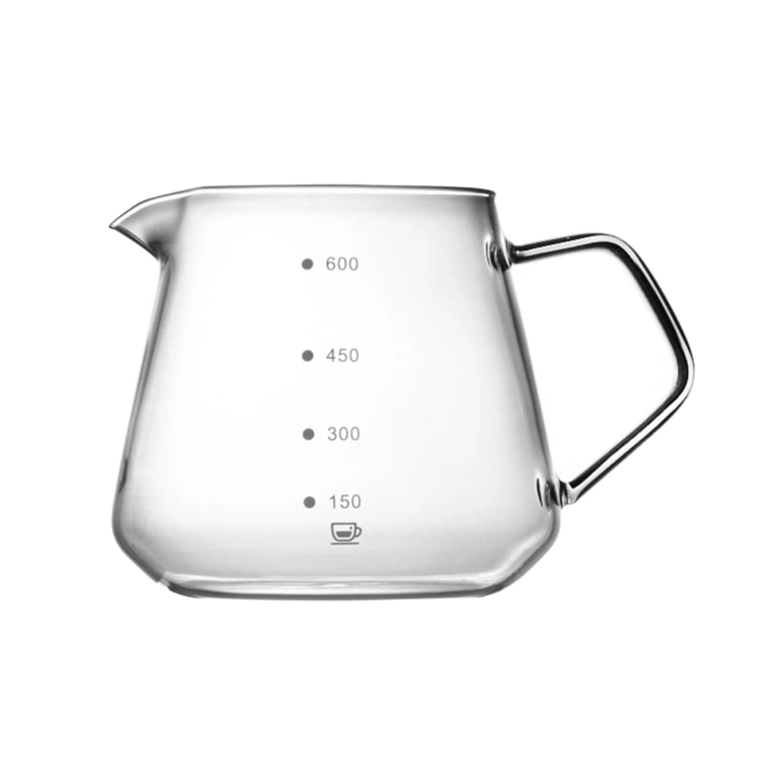 Small Glass Coffee Server 450ml/600ml Iced Tea Water Pour Over Brew Maker Drip Household Office Picnic Pot Kitchen Drinkware