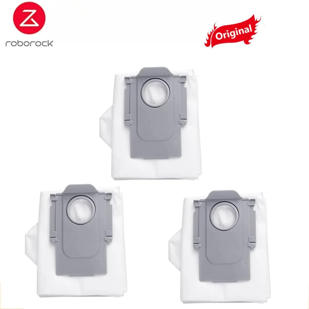 أكياس غبار أصلية Roborock s8 maxv ultra/qrevo curv/Edge/qrevo series/saros 10r/saros 10 قابلة للتصرف إكسسوارات مكنسة - 2