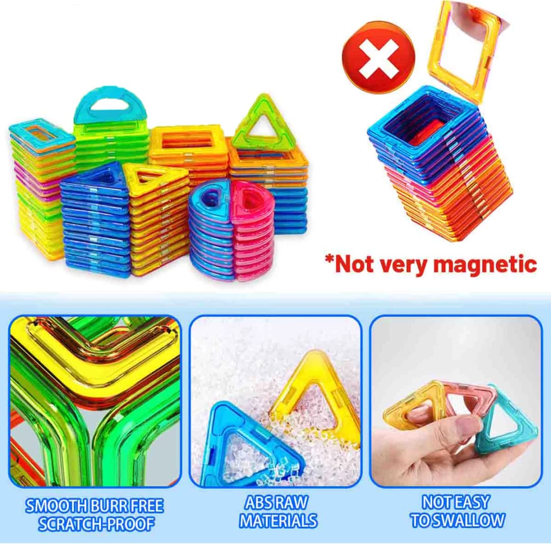 مكعبات بناء مغناطيسية متوسطة الحجم، مجموعة ألعاب مغناطيسية ذاتية الصنع، بناء مصمم للأطفال، هدية للأطفال، لعبة هدية عيد الهالوين - 4
