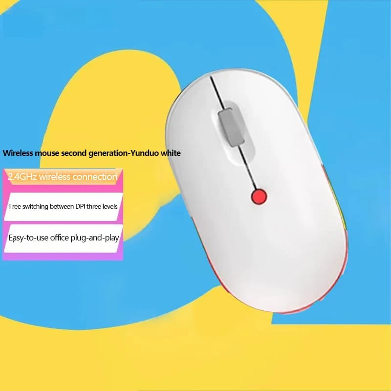 ماوس لاسلكي ASUS a bean للابتوب وسطح المكتب ولوحات المفاتيح، مناسب للطلاب والمكتب والألعاب - 5