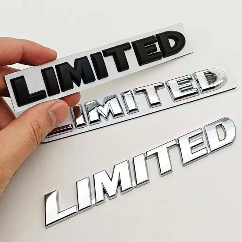 حروف معدنية ثلاثية الأبعاد شعار LIMITED ملصق شارة خلفية لسيارات جيب جراند شيروكي أوفرلاند كومباس رانجلر إكسسوارات - 4
